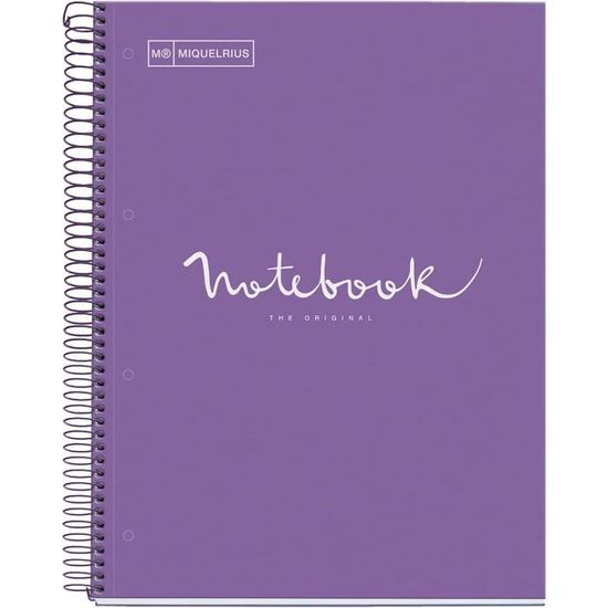 Carnet De Notes A4 Miquelrius – 80 Pages Quadrillées, Papier 90 G/m², Couverture Polypropylène Bleu Ciel