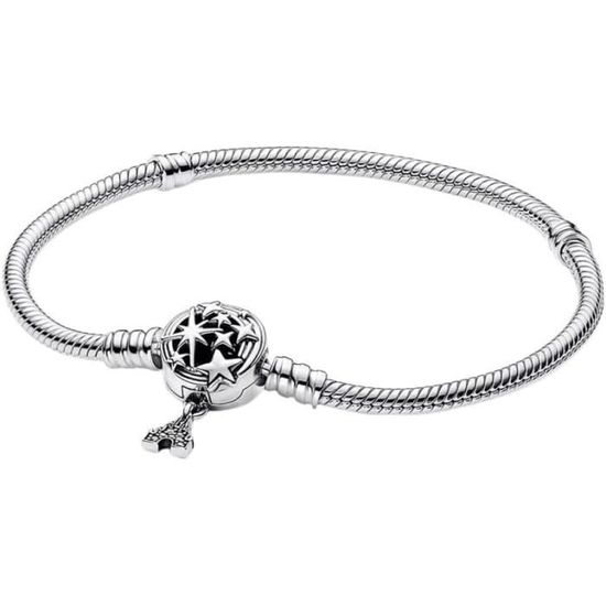 Bracelet Extensible En Argent 925 Pour Charms - Longueur Ajustable 14 à 20 Cm, Neuf Avec étiquettes