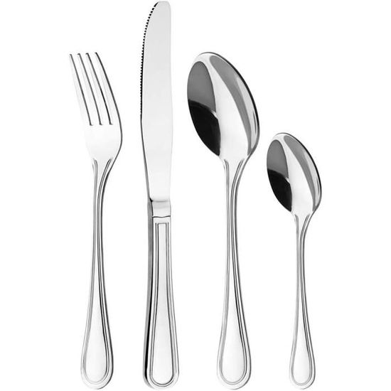 Set Couteaux De Cuisine Otto Koning Hannover Ensemble De Couverts De Table De 16 Pièces, En Acier Inoxydable, Finition Poli Brillant, Parfait Pour Un Usage Quotidien. Un Service De Table Pour 4 Set Couteaux De Cuisine Otto Koning Hannover Ensemble De Couverts De Table De 16 Pièces, En Acier Inoxydable, Finition Poli Brillant, Parfait Pour Un Usage Quotidien. Un Service De Table Pour 4