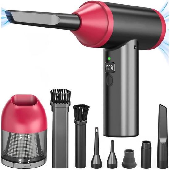 Aspirateur Voiture 12000PA Brovamo - Mini Aspirateur Sans Fil Portable Multifonction