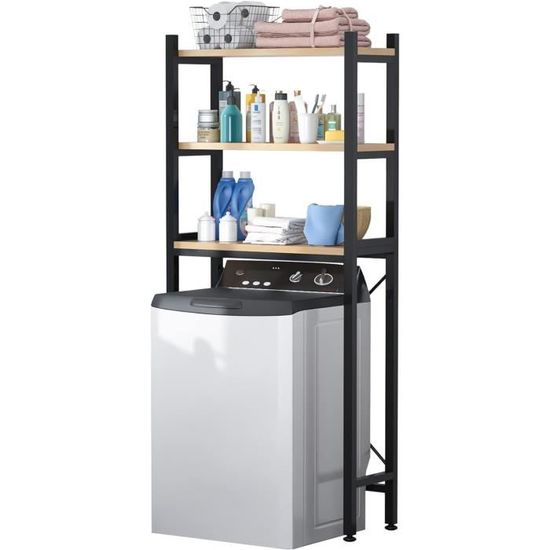 ÉTAGÈRE POUR MACHINE À LAVER '3 NIVEAUX' 75 x 60 x h.184 cm (lxpxh