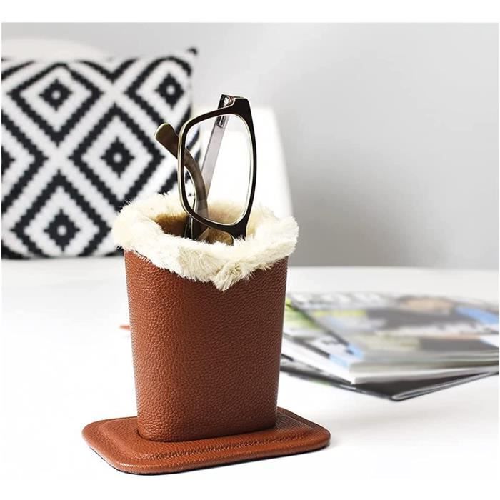 Porte-lunettes Doublé Peluche MagiDeal - Support Mignon Anti-rayures - Pour Bureau, Maison - Tissu Oxford Robuste