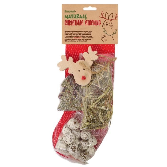 Friandises et jouets Chaussette de Noël - Pour rongeur