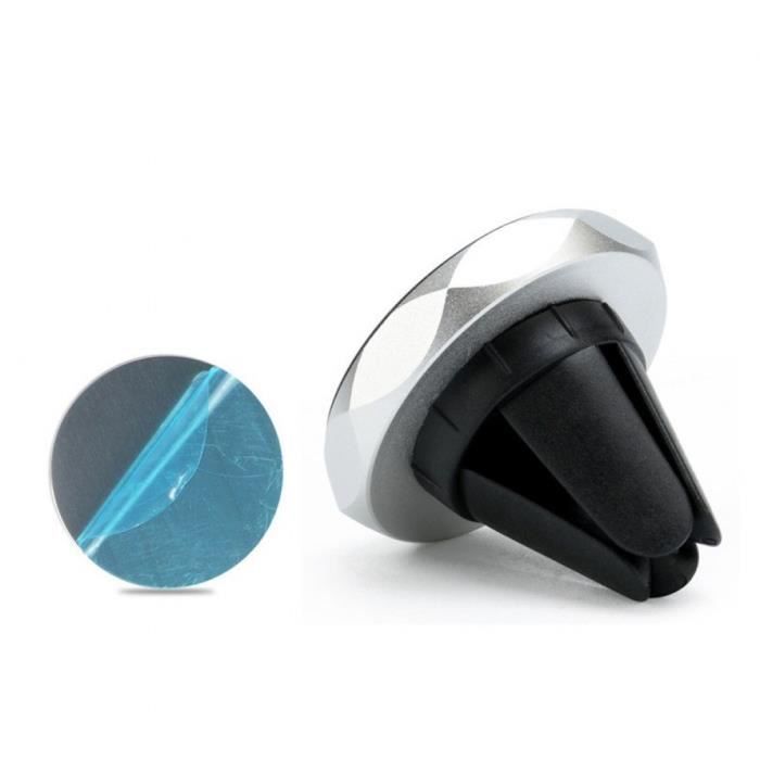 Support Téléphone blanc Universal 360 Degrés Support Magnétique Aimant Voiture Air Vent mount Support Stand Voiture Mobile