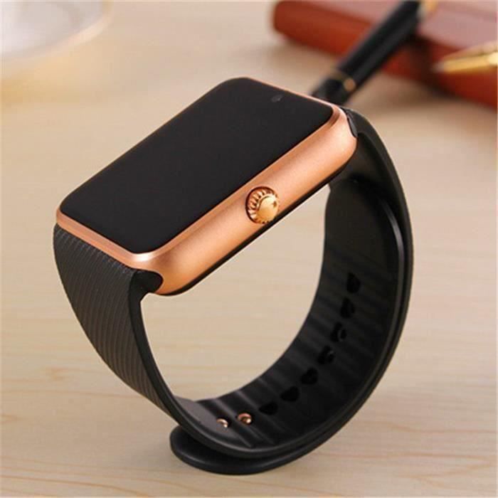 Montre Smart Watch GT08 Horloge Avec Fente Pour Carte Sim Push Message Bluetooth Connectivité Android Téléphone J0E79
