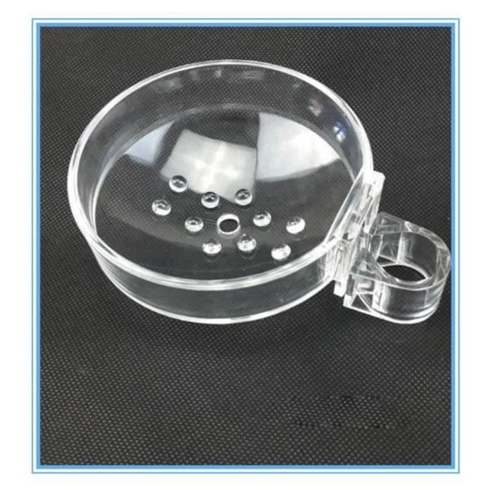 Porte-savon de douche de rail de douche d'ABS et boîte de savon unique Porte-savon de salle de bains de clip-on s'adapte pou Aw05759