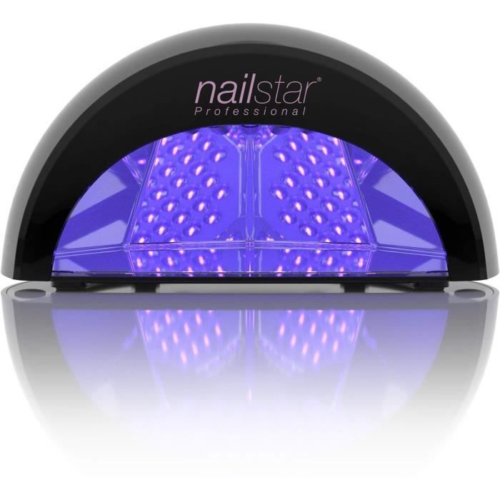 NailStar™ Lampe Sèche-Ongles à LED Professionnelle pour Laque, Shellac, Gel et Vernis de Manucure avec durées de 30 sec, 90 sec e