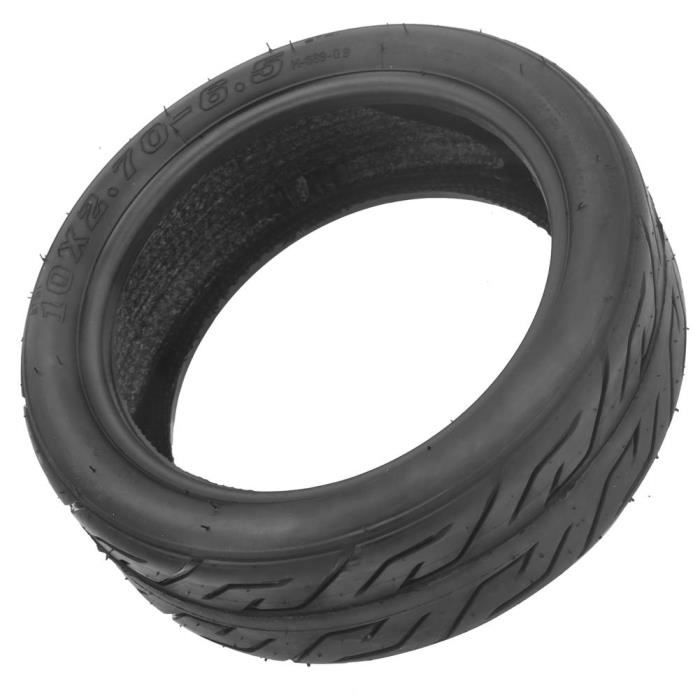 Qiilu Couverture de pneu pour scooter Pneu de couverture de pneu de Scooter électrique 10x2.70-6.5 pour roue en caoutchouc de vide