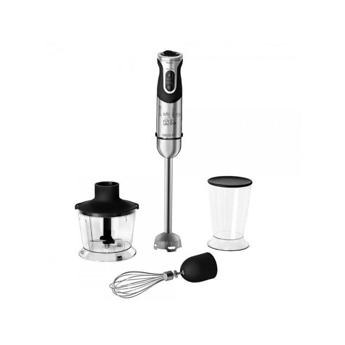 Cecotec Mixeur Plongeant Powerfull Titanium 1000 Full Pied XL. 21 Vitesses et Turbo, Revêtement en Titane, 1000W, 3 Accessoires. Ice