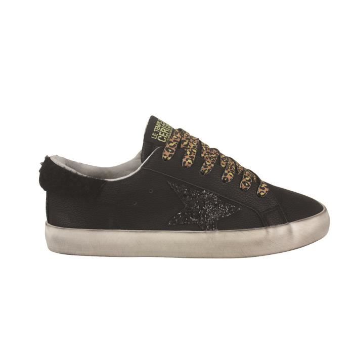 Baskets Sportswear LE TEMPS DES CERISES Synthétique 'City Leo' Noir Femme