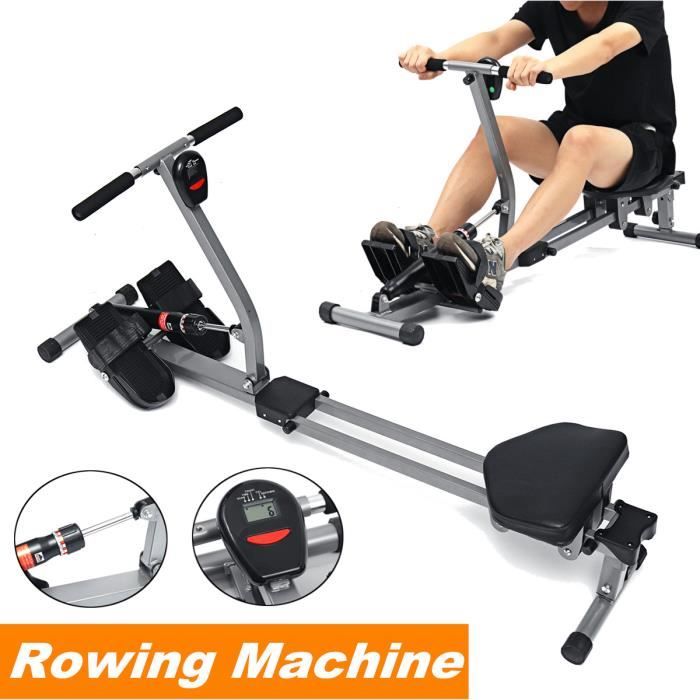 Rameur d'appartement Pour fitness et cardio training Ecran LCD multifonction