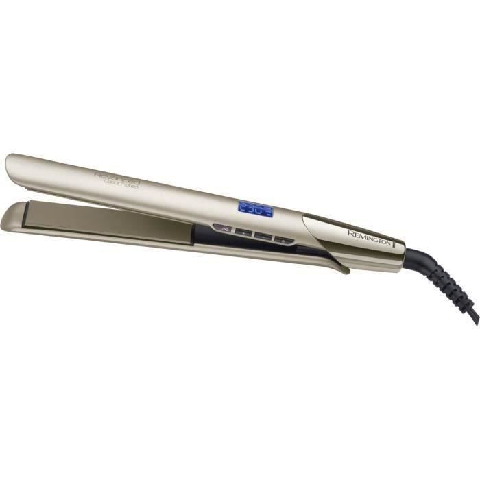 REMINGTON S8605 Fer à Lisser, Lisseur Plaques Flottantes Advanced Ceramic Colour Protect, Soin Huile Karité et Filtres UV