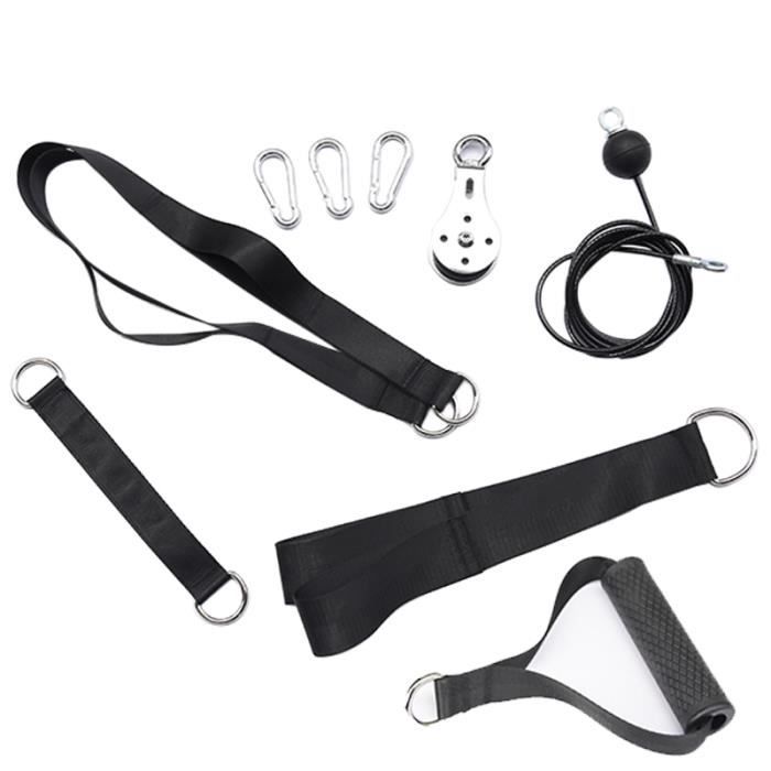 6 PièCes SéRies Musculation Sport pour Gym Fitness Force EntraîNement Simple Levier Levier Poulie Expander pour Hommes