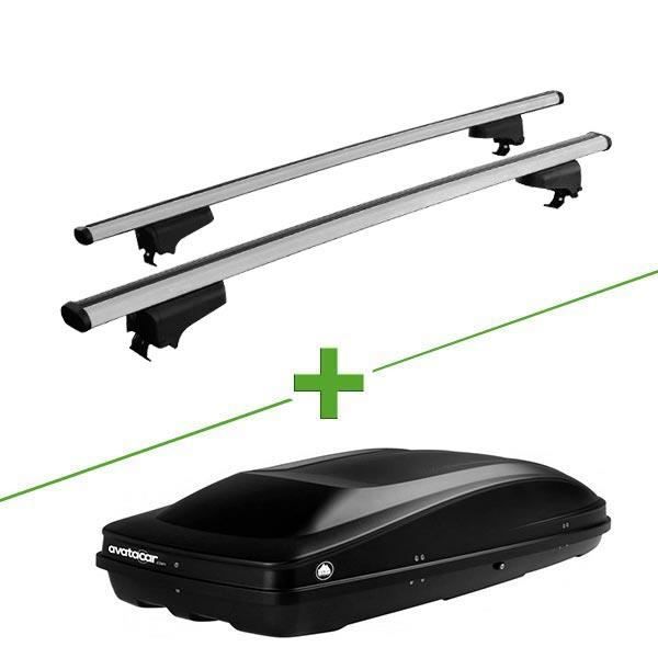 Pack barres et coffre de toit WABB WABB Rail + Wabb L pour Seat Altea XL 5 portes - 3664634648624