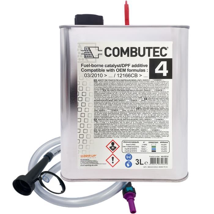 WARM UP - Additif FAP CERINE NOIR COMBUTEC 4 Kit de remplissage 3 L