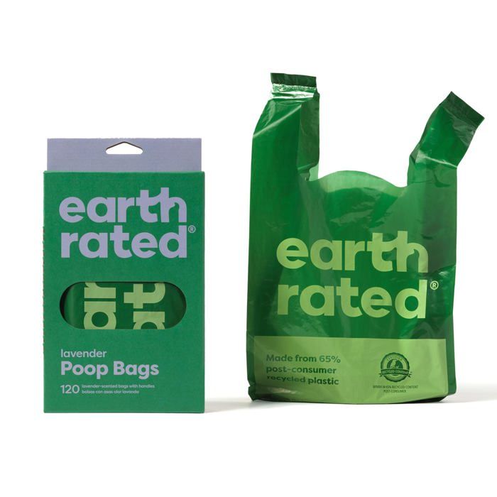 Sac de propreté - Earth Rated - BIOHANDLE120 - 120 sacs - Parfum Lavande - Pour Chien
