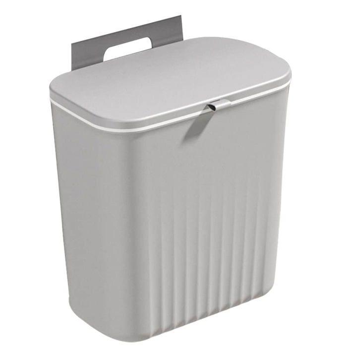 Poubelle Double Cuisine Monzana 2x25L - Tri Sélectif Facile - Gris Taupe