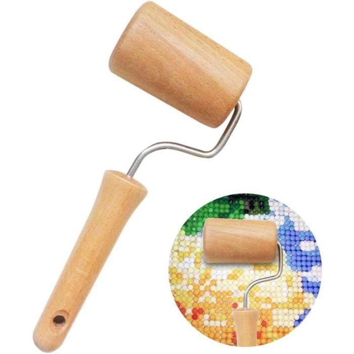 Rouleau Acrylique Transparent Pour Diamond Painting 15 Cm - Outil Essentiel Pour Coller Diamants 5D Parfaitement