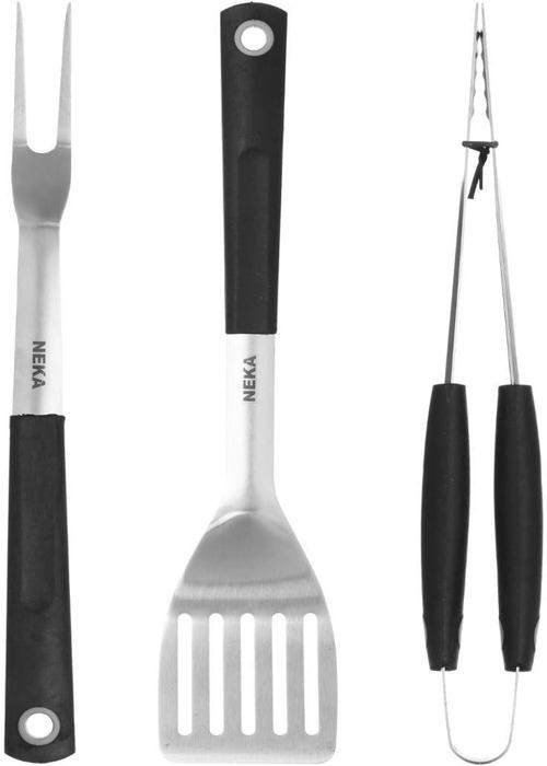 Cook'in Garden - Spatule en Inox, Ustensile Résistant pour Barbecue et Plancha, Longue Durée de Vie, Accessoire Cuisine Extérieure, Idéal Terrasse et Jardin, Manche Confort