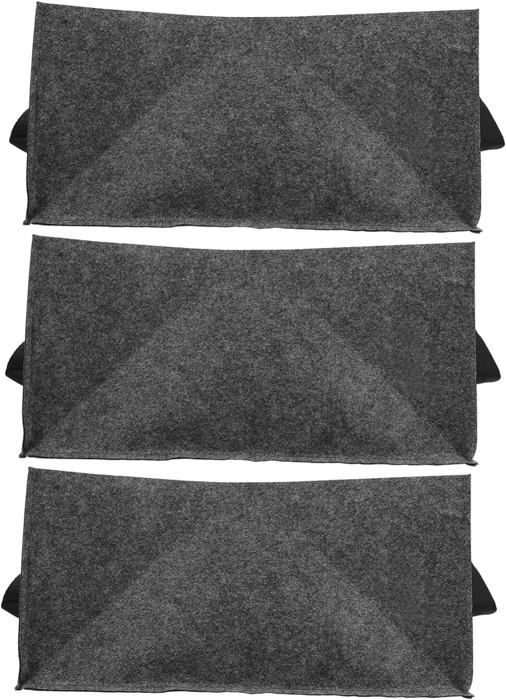 Lot De 3 Sacs De Plantation Carrés En Feutre – 19,5 X 19,5 X 20 Cm – Avec Poignées – Pour Légumes, Fruits, Fleurs – Balcon, Terrasse - 8
