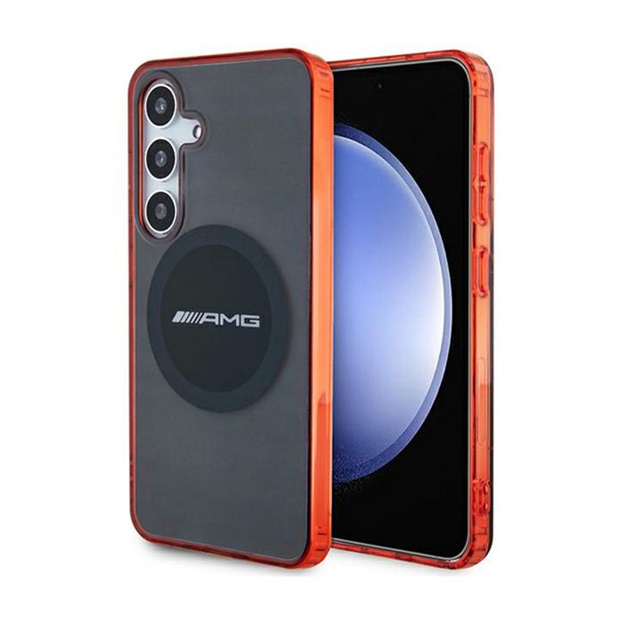 Coque de téléphone - AMG - Samsung Galaxy S24 - Transparent Bicolor - Compatible MagSafe - Souple