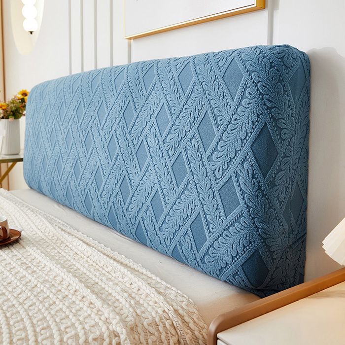 Housse De Tête De Lit Rembourrée En Velours - Lavable, Anti-Poussière - Taille 140 Cm - Blanc - Pour Lit Simple à King Size - 2