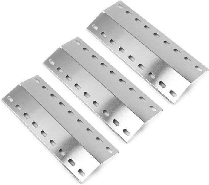 GFTIME 39,5 x 15cm Universal Brennerabdeckung und Brenner Ersatzteile für Landmann Triton 2 & 3, Landmann Minton, Landmann Avalon PTS 4, Grandhall Maxim GT4, Mr. Gardener Jackson, 3 Stück