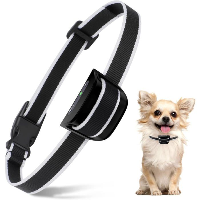Meilleurs prix pour Collier Anti-Aboiement Pour Petits ChiensCollier Anti Aboiement Rechargeable Pour Le Dressage Des Chiens Avec 7 Modes De Sensibil