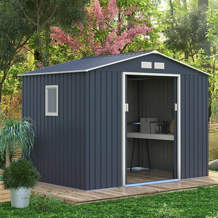 Abri de jardin métal gris 483 m2