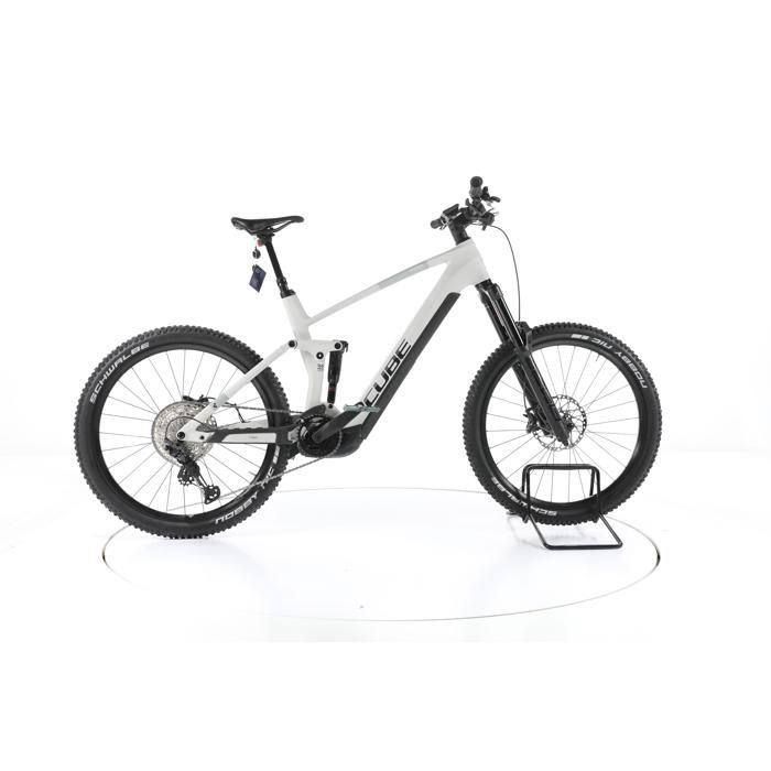 Vélo électrique - Cube Stereo Hybrid 160 HPC SLX - blanc - VTT électrique tout suspendu - Bosch 750 Wh Reconditionné - Cube