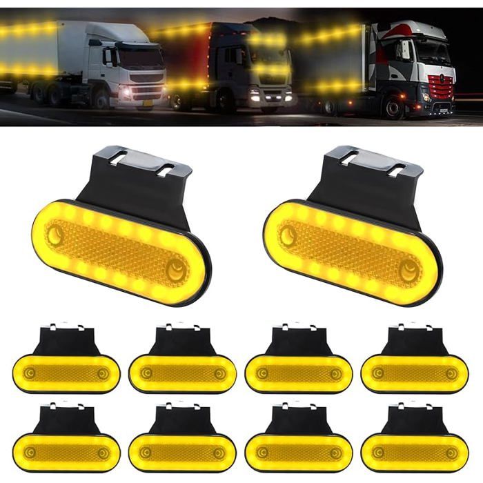 OTOTEC Lot De 10 Feux LED Pour Train – 12-18 V, Blanc Chaud, 30 Cm – Compatible Hornby OO/HO Et Maquettes