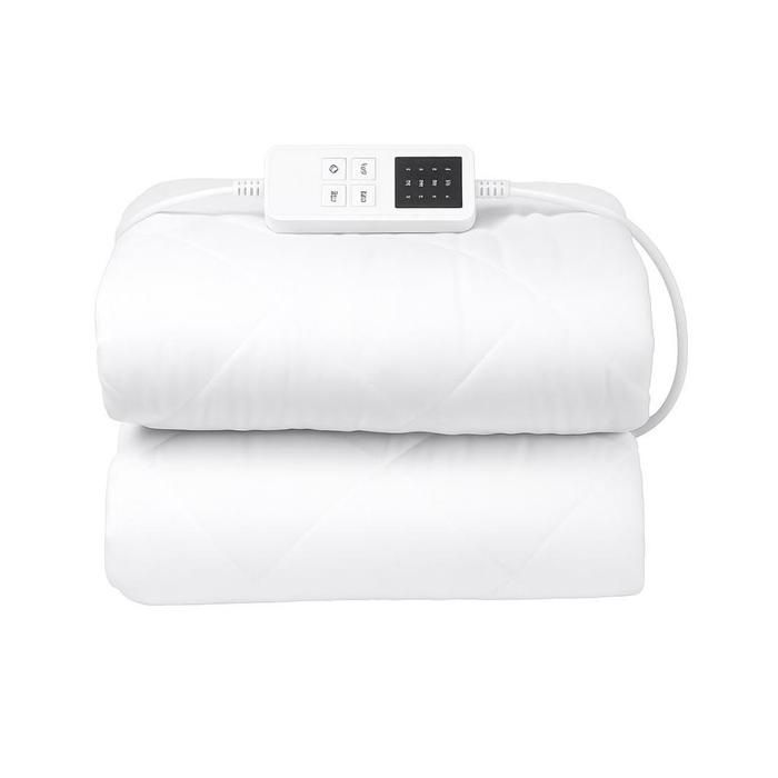 Sangle contour élastique profonde surmatelas chauffant 195x165 cm avec 4 niveaux de chauffage et minuterie 12 h