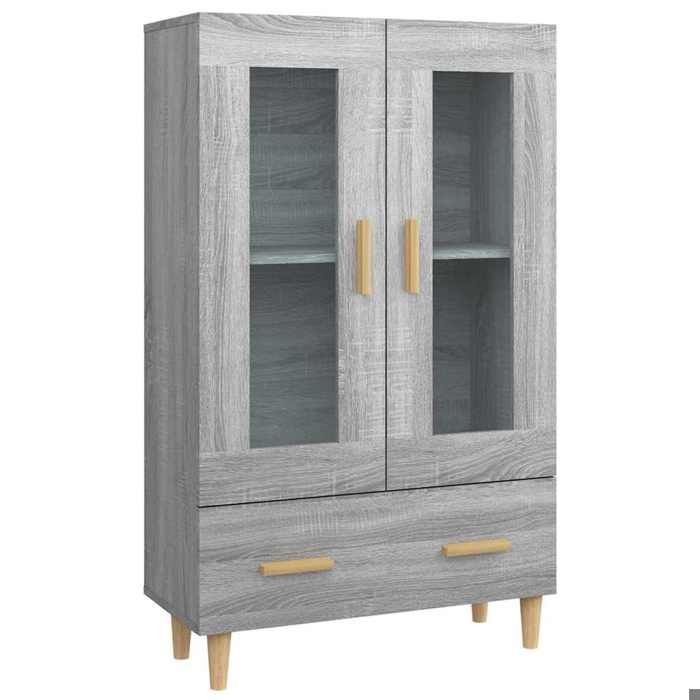 BONNE&12298 Buffet Sonoma gris 70x31x115 cm Bois dingénierie(VIDAXL)