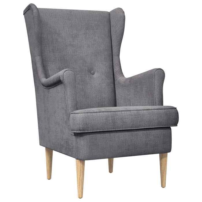 NEW Meuble de salon - vidaxl - Fauteuil Gris clair ARES - Fauteuil simple{65x79x100 cm } 556005