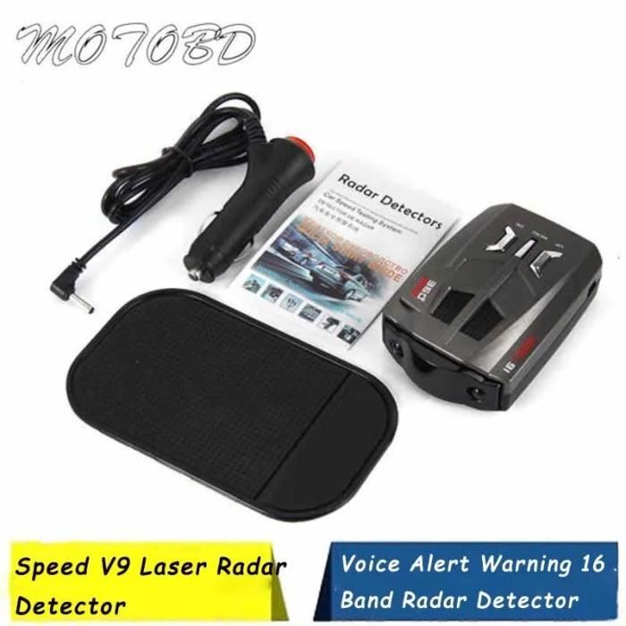 Détecteur De Radar De Voiture, Pour Véhicule, Anglais, Russe, 360 Degrés, V8 Vitesse, Alerte