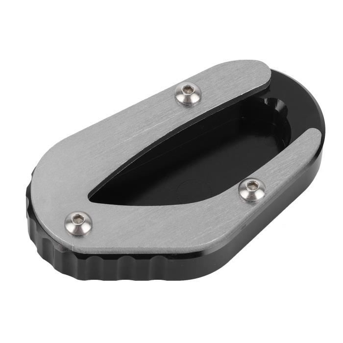 Extension De Béquille Latérale Pour Royal Enfield Meteor 350 (2021-2023) - Aluminium CNC, Antidérapante, Noir/rouge