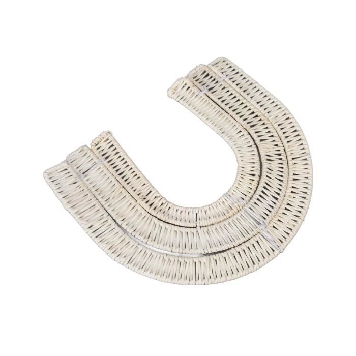 Tenture Murale Macramé Boho Tissée Main - 55x150cm Coton Beige - Déco Chambre Salon