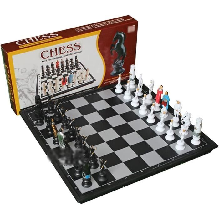 32 Jeu D'échecs Sans Plateau, Échecs Plastique, Portable Échecs Chess