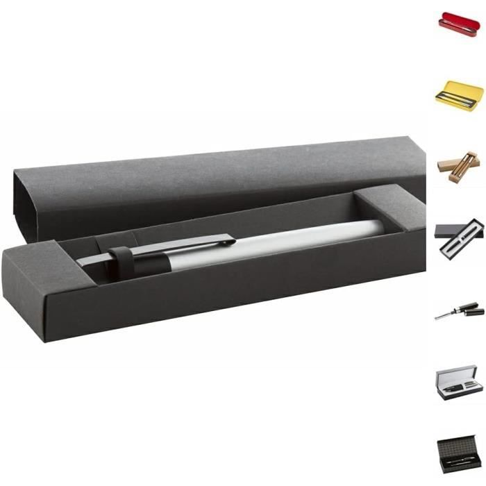 Stylo-bille Aluminium MUJI - Pointe 0,5 Mm - Rechargeable - Paquet De 4 - Qualité Japonaise - 4
