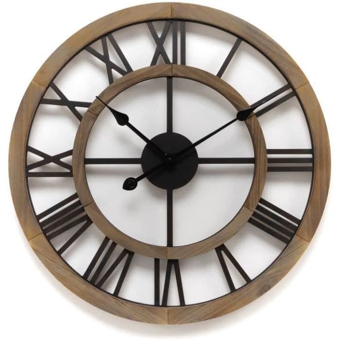 Kit De Chiffres D'Horloge DIY Cabilock - 2 Ensembles De Chiffres Arabes & Romains Noirs Pour Réparer Ou Décorer Votre Horloge Murale - 11