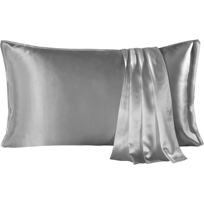 Taie D'oreiller 100 % Soie De Mûrier Pour Cheveux Et Peau Avec