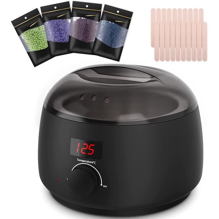 Chauffe Cire Epilation Kit Epilation Cire 100W Machine à Cire