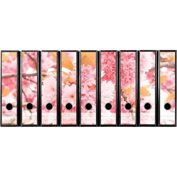 Lot De 100 Classeurs Auto-Adhésifs LEO's Avec 4 Languettes Transparentes 280mm