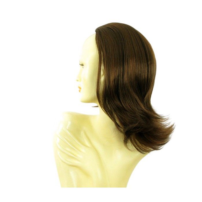 Demi-perruque Synthétique Châtain Foncé 62cm - Neuf Avec étiquettes, Référence 013