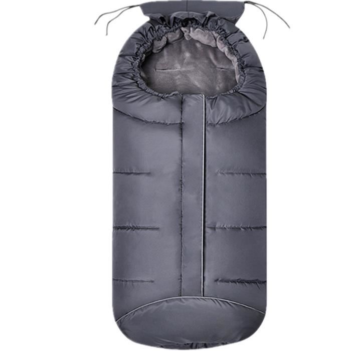 Chancelière Poussette Hiver Grande Taille 110 Cm - Universelle, Imperméable & Chaude - Cosy Ergonomique Gris - 11