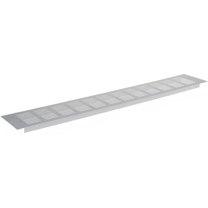 Grille De Fenêtre En Tôle Perforée Aluminium 1mm, Motif RV3-5 (trous Ronds 3mm, Entraxe 5mm), 200x400 Mm