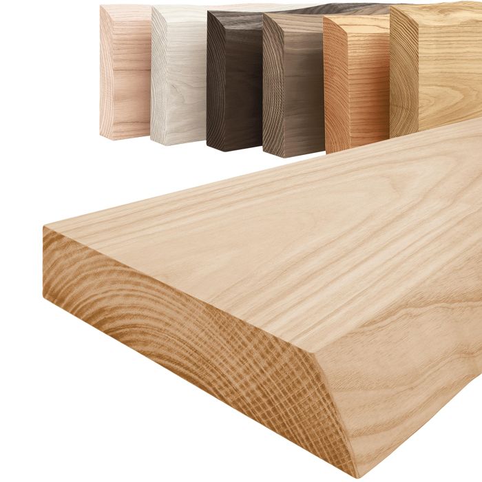 LAMO Manufaktur Étagère bois massif sans pièces de fixation Etagere 40 cm largeur Couleur: naturel Bord: naturel belle veinure LAMO Manufaktur Étagère bois massif sans pièces de fixation Etagere 40 cm largeur Couleur: naturel Bord: naturel belle veinure