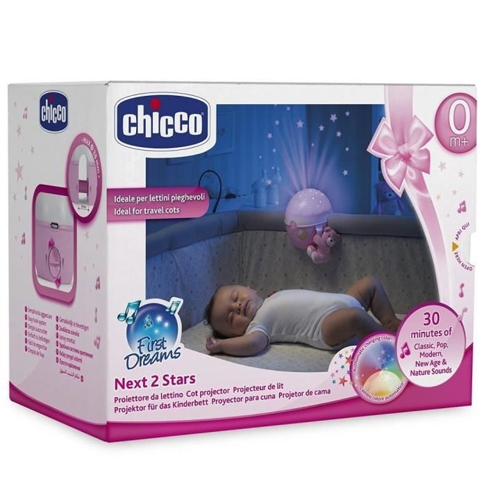 Chicco Rose Next2stars Voyage Bebe Mobile Projector Fit Next2me Lit Fit Tous Lit Bebe Voyage Et Bednest Berceau Livraison Rapide Cdiscount Puericulture Eveil Bebe