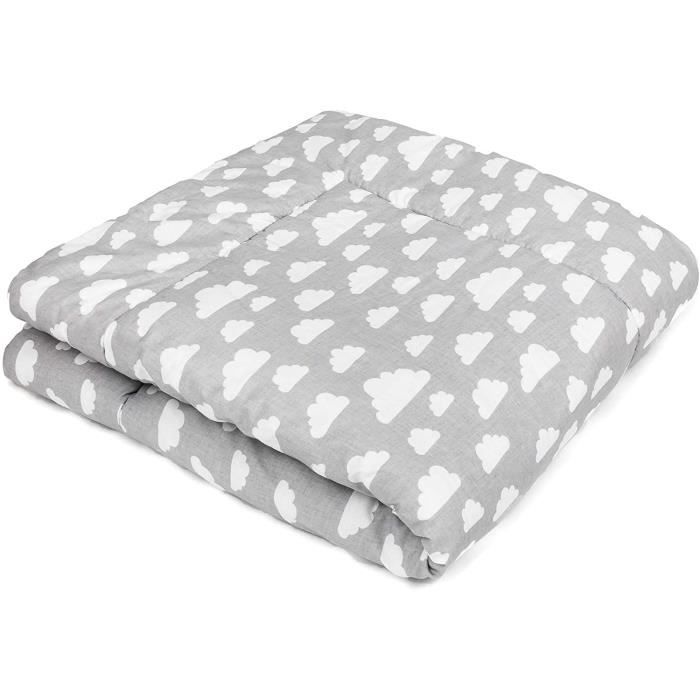 Swaddyl Tapis D Eveil Et Matelas Pour Parc Bebe Gris Avec Des Nuages 100x100 99 Cdiscount Puericulture Eveil Bebe