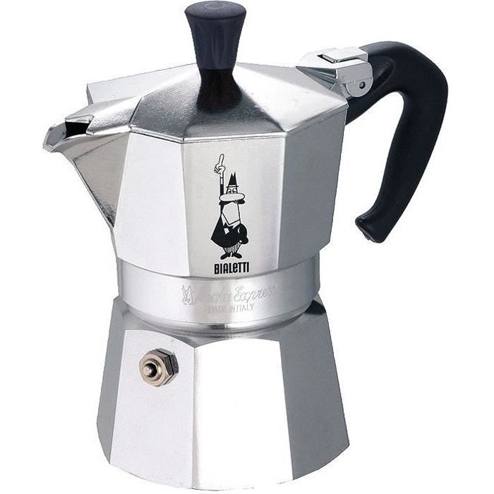 Cafetière Italienne BIALETTI - Moka Express - Aluminium - 3 Tasses